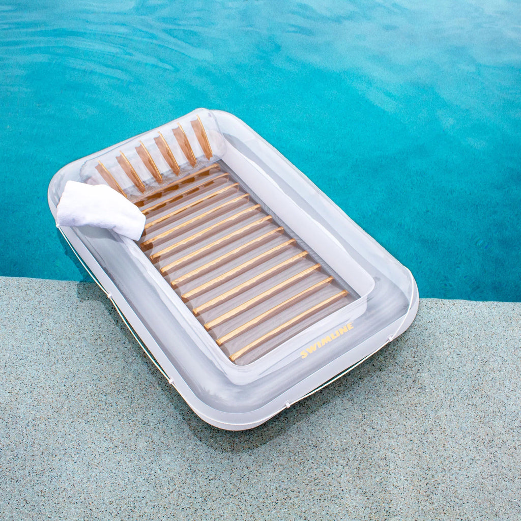 Swimline Luxe Edition Inflatable Suntan Tub Floating Pool Lounger, 3 Pack