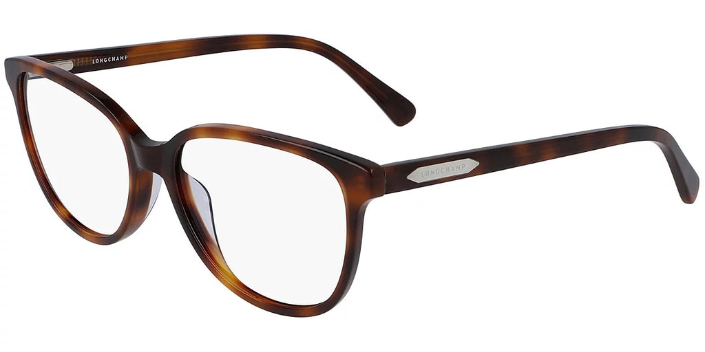 Longchamp  Full Rim Rectangle Havana Eyeglasses