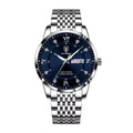 New Men Ultra-Thin Watches Fashion Week Calender Business Cool Waterproof Luxury Stainless Steel Quartz Wristwatch