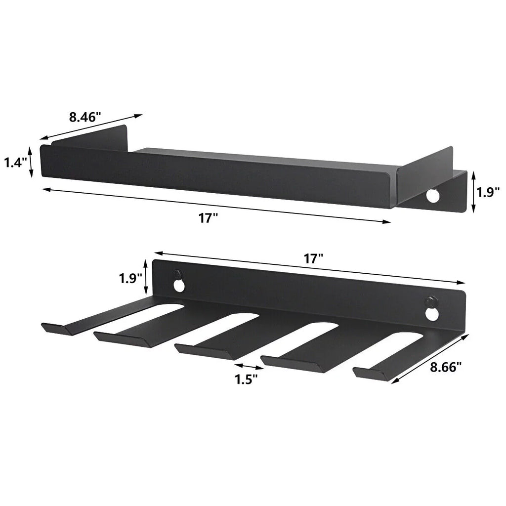 Drill Organizer Rack,Wall Mount Cordless Drill Tool Holder Power Tool Storage | Holds 4 Drills Garage Tool Box