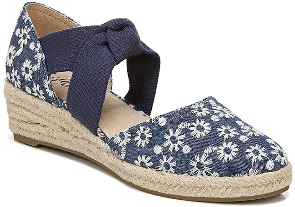 LifeStride Kascade Women's Sandals & Flip Flops Blue/White Size 8.5