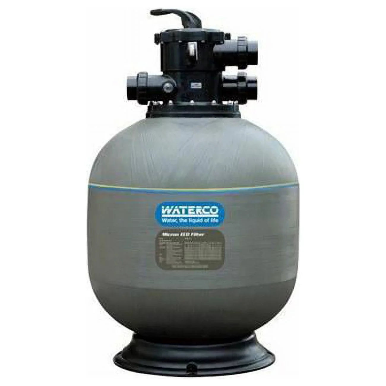 Waterco 220126401NA 24 in. 50   Micron Top Mount -Series Filter with 2 in. Bulkhead Connection