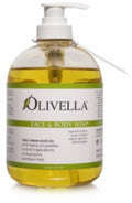 Olivella Virgin Olive Oil Face and Body Liquid Soap 16.9 oz (Pack of 3)