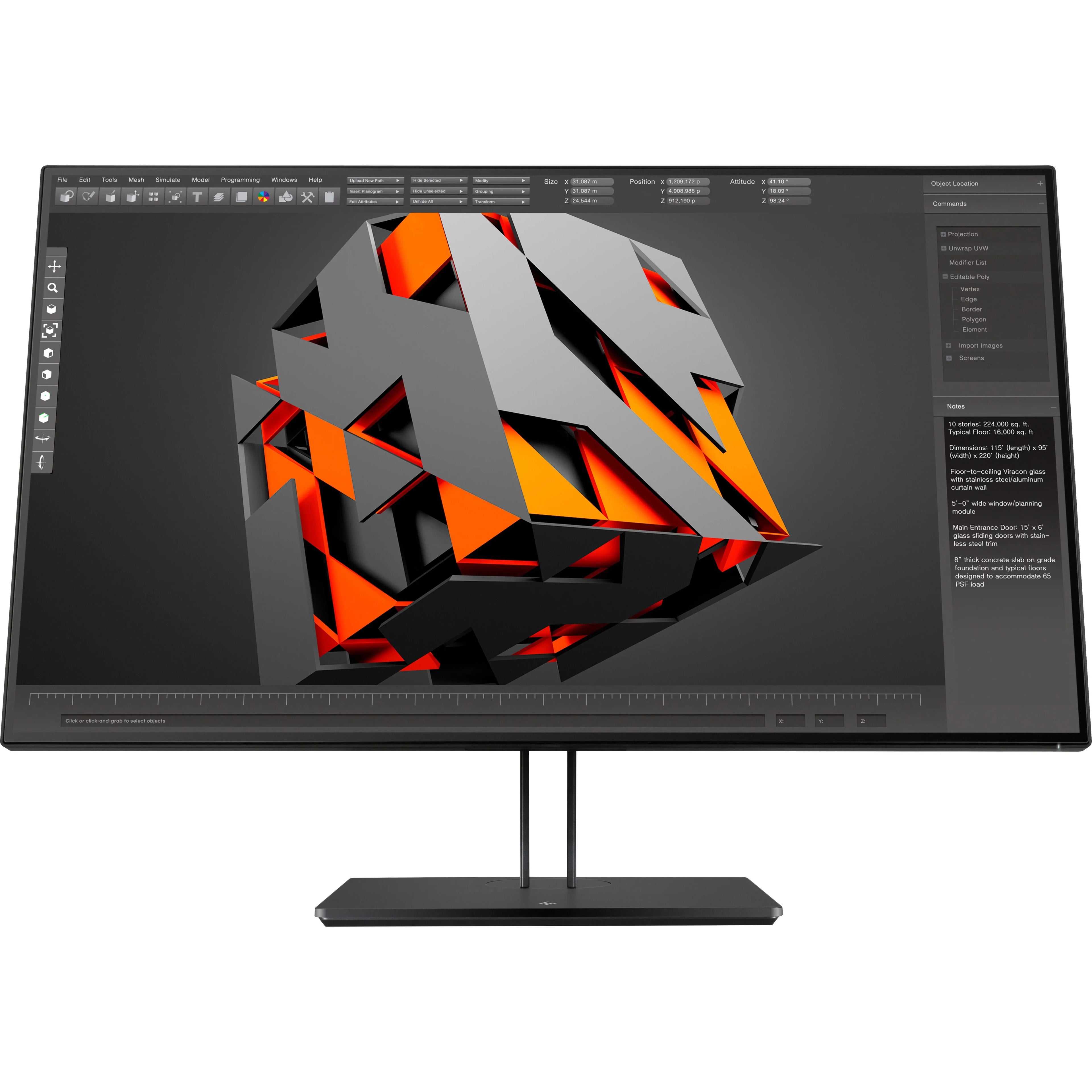 Business  31" Class 4K   Monitor, 16:9, Black