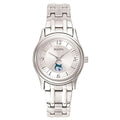 Women's Bulova  Silver Georgia College Bobcats Silver-Tone Dial Stainless Steel Quartz Watch