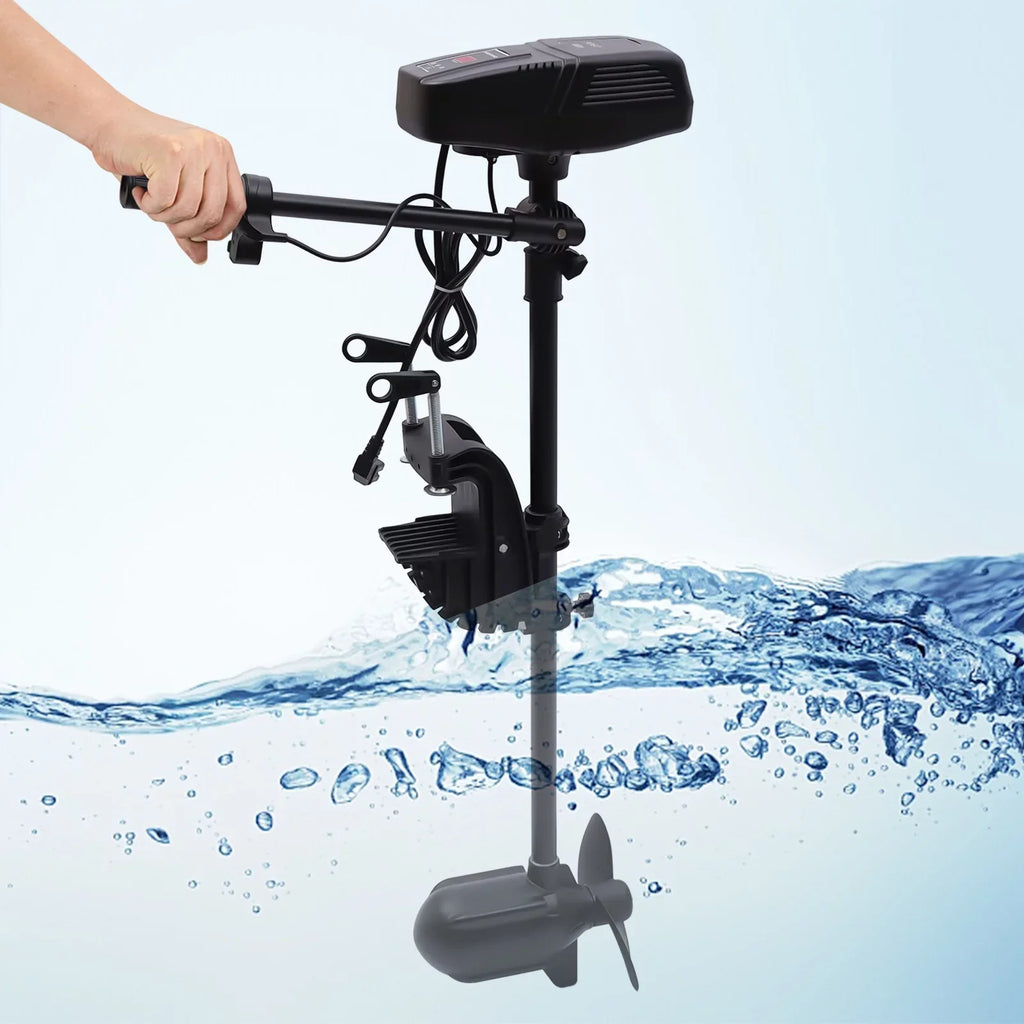 Aiqidi 48V 1400W Electric Trolling Motor Outboard Motor Fishing Boat Engine  Display 360° Rotatable Brushless Motor 2300RPM