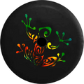 2018 2019 Wrangler  Backup Camera Tiedye Tribal Tree Frog Spare Tire Cover for Jeep  33 Inch