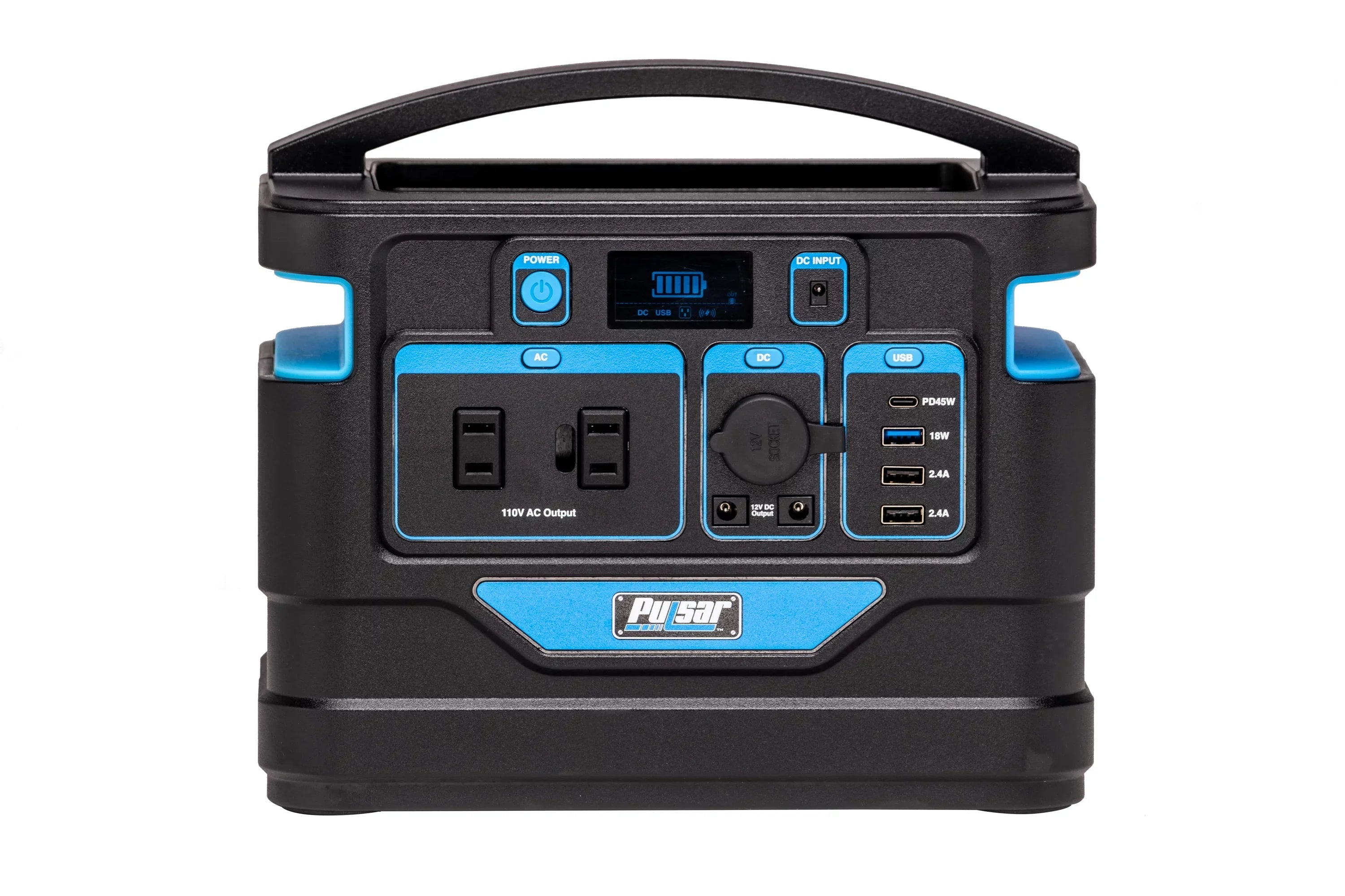 Pulsar 500 Watt Lithium-Ion Portable Power Station with  Display and Wireless Charging Pad (518Wh Capacity)