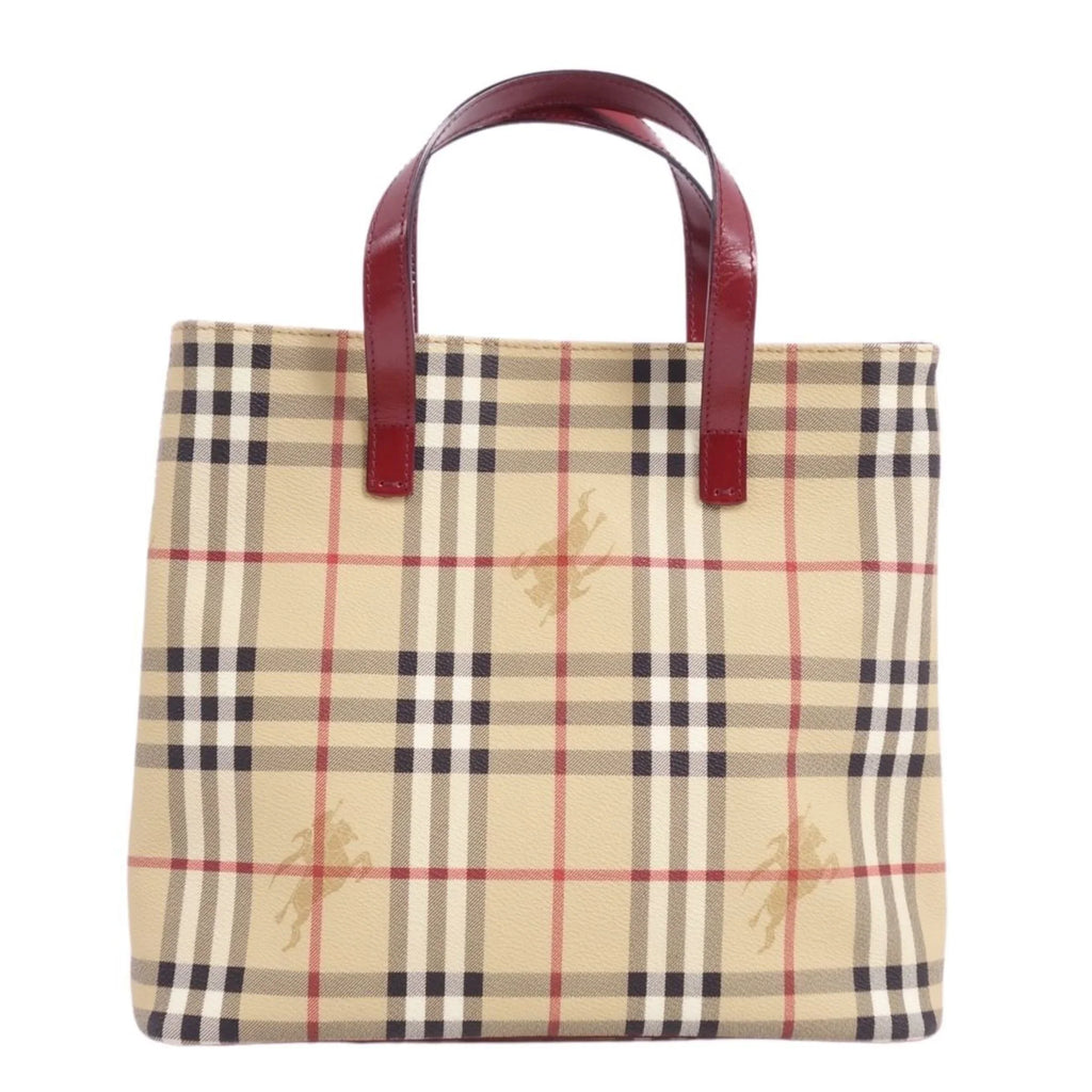 Pre-Owned Burberry London   Handbag Tote Bag Check Pattern Ladies Brown (Good)