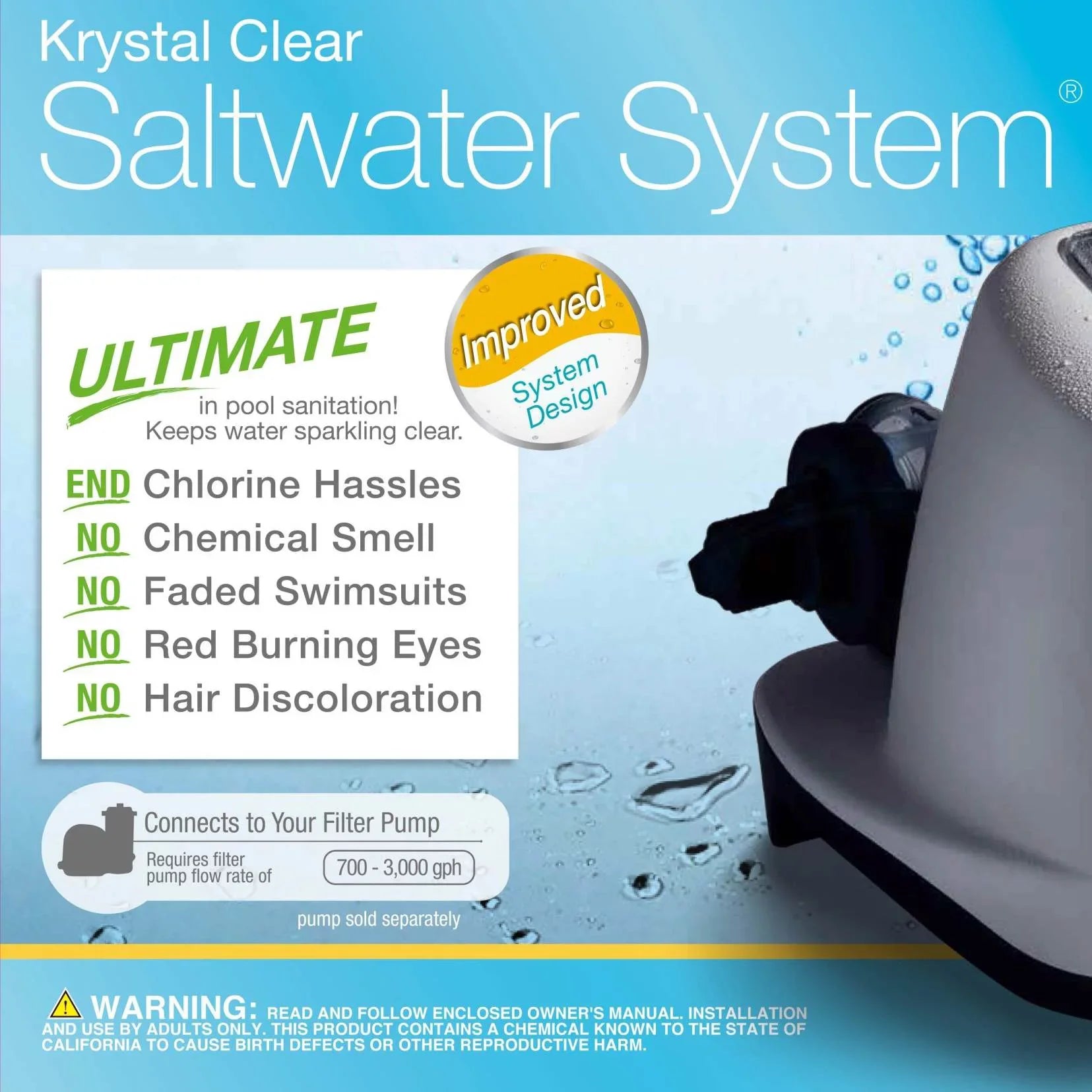 Intex Krystal Clear Saltwater System for Above Ground Swimming Pools (2 Pack)