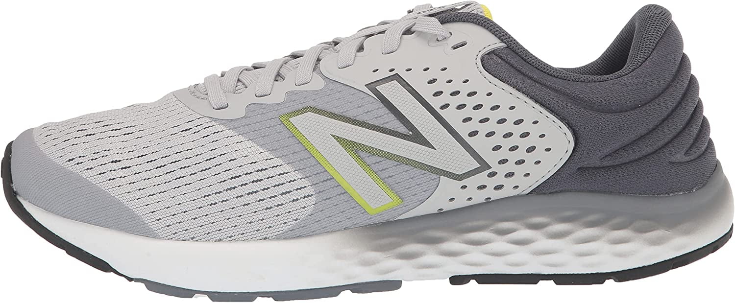 New Balance Men's 520  Running Shoe, Gray/Gray/Hilite, 12