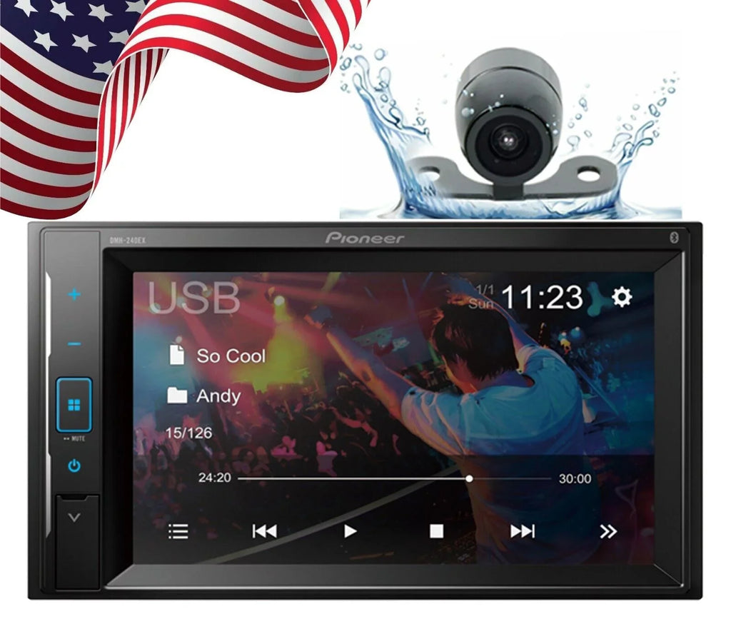 Pioneer -240EX 6.2" Touchscreen Car Receiver + Rearview Backup Camera -20C Bundle
