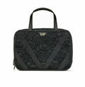 Victoria's Secret Floral Lace Jetsetter Travel Case Bag Black & Clear Cosmetics