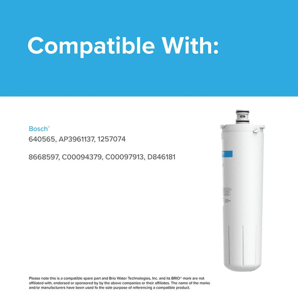 Brio 6026A Replacement Filter Compatible With Bosch 640565, 3M Cuno -52,  , Whirlpool --Plus