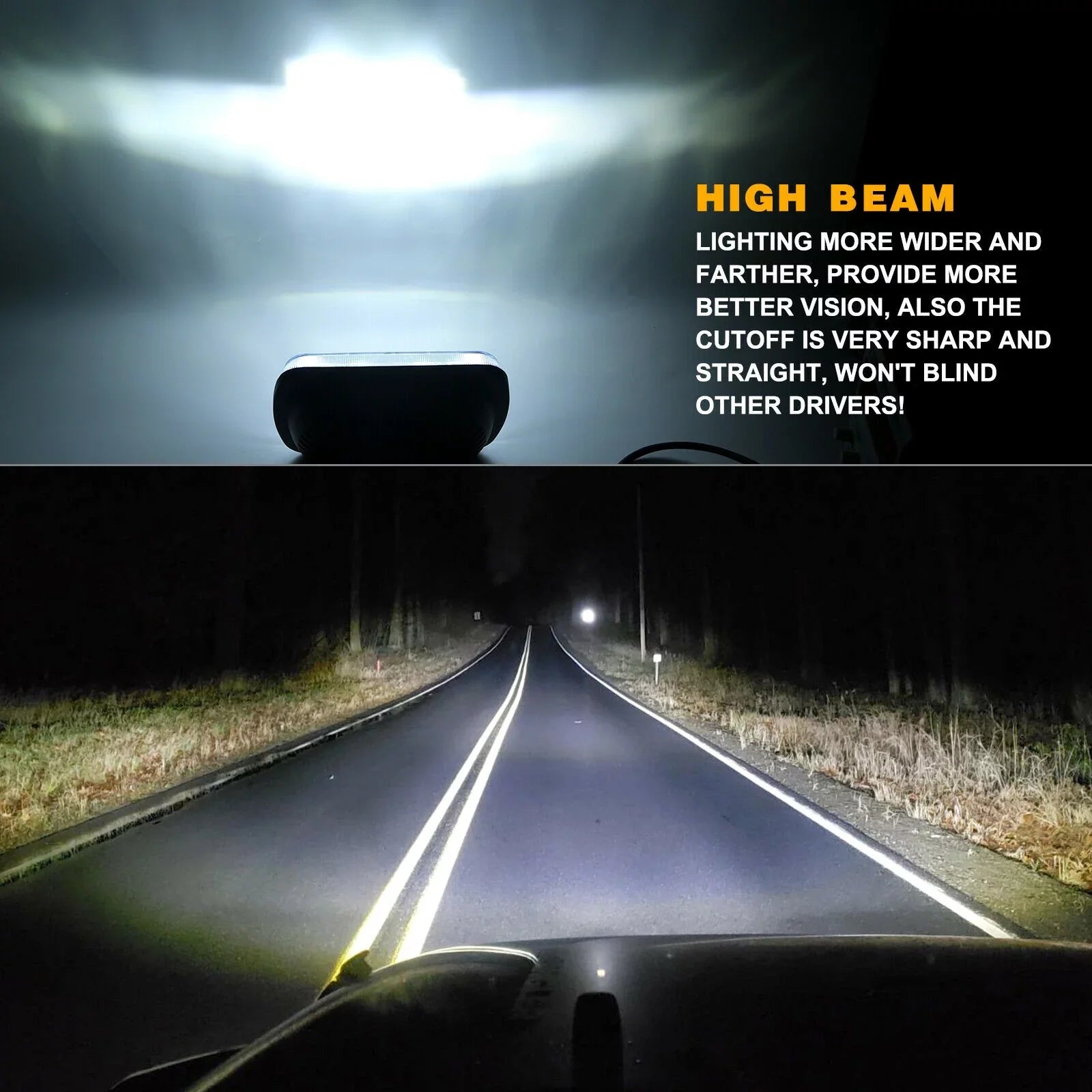 Pair 400W 7x6" 5x7"  Headlight Hi Lo Beam  For Chevrolet Jeep Cherokee
