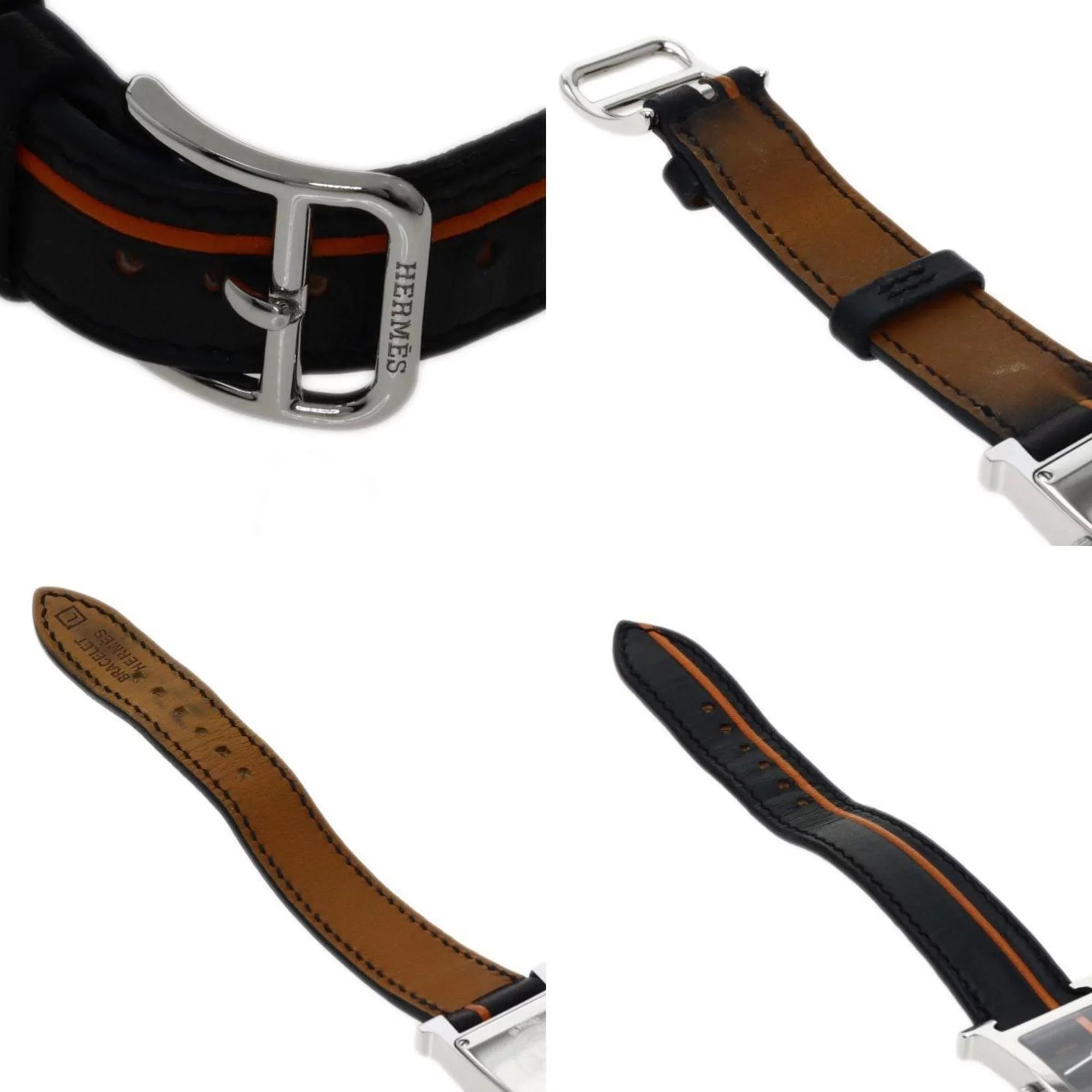 Pre-Owned Hermes .210  Watch Wristwatch Stainless Steel/Leather Women's  (Good)