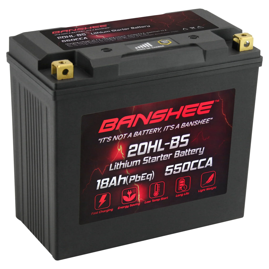 Banshee 20L- LiFePO4 Motorsports Battery Compatible with Yamaha  Road Star 2004 to 2007