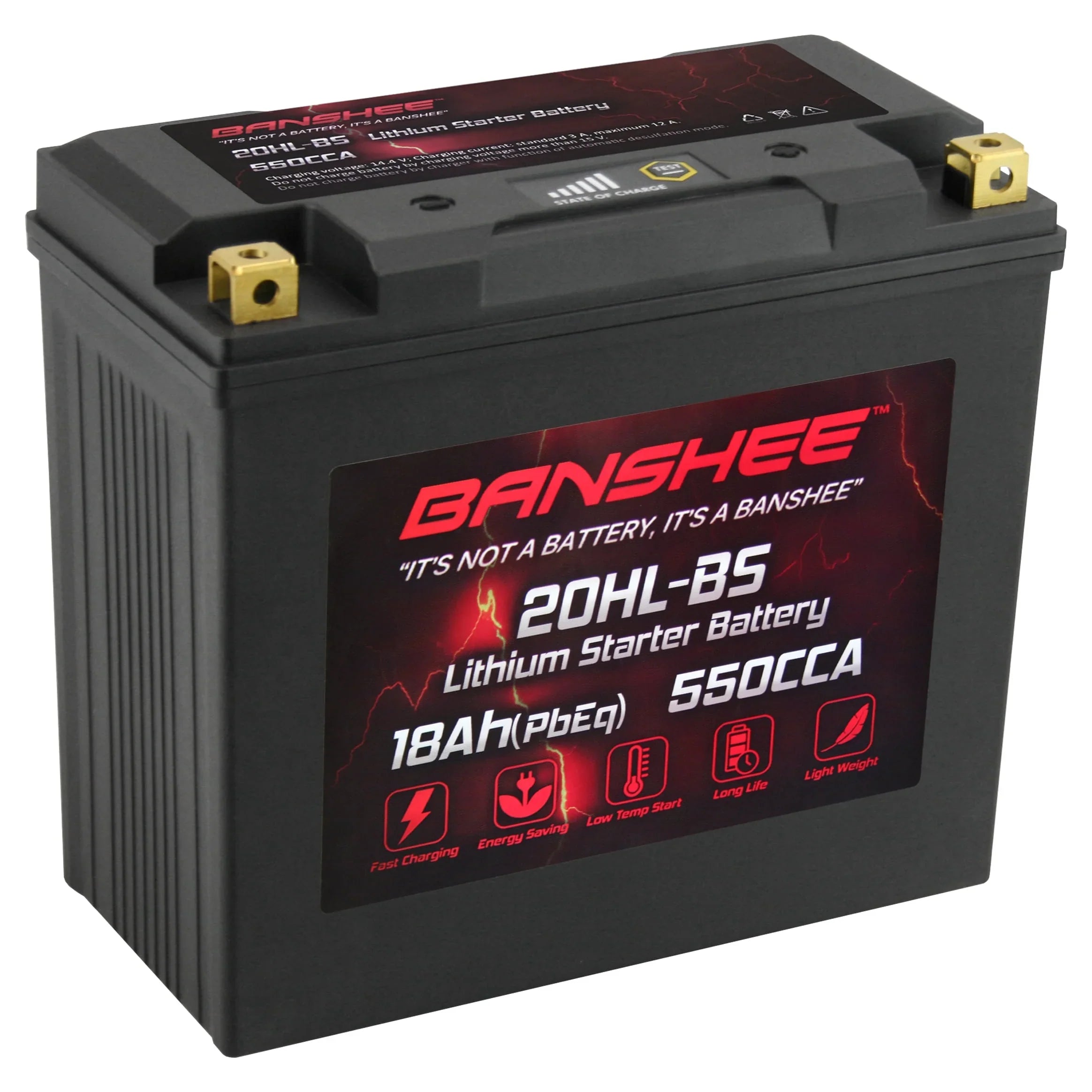 Banshee 20L- LiFePO4 Motorsports Battery Compatible with Yamaha  Road Star 2004 to 2007