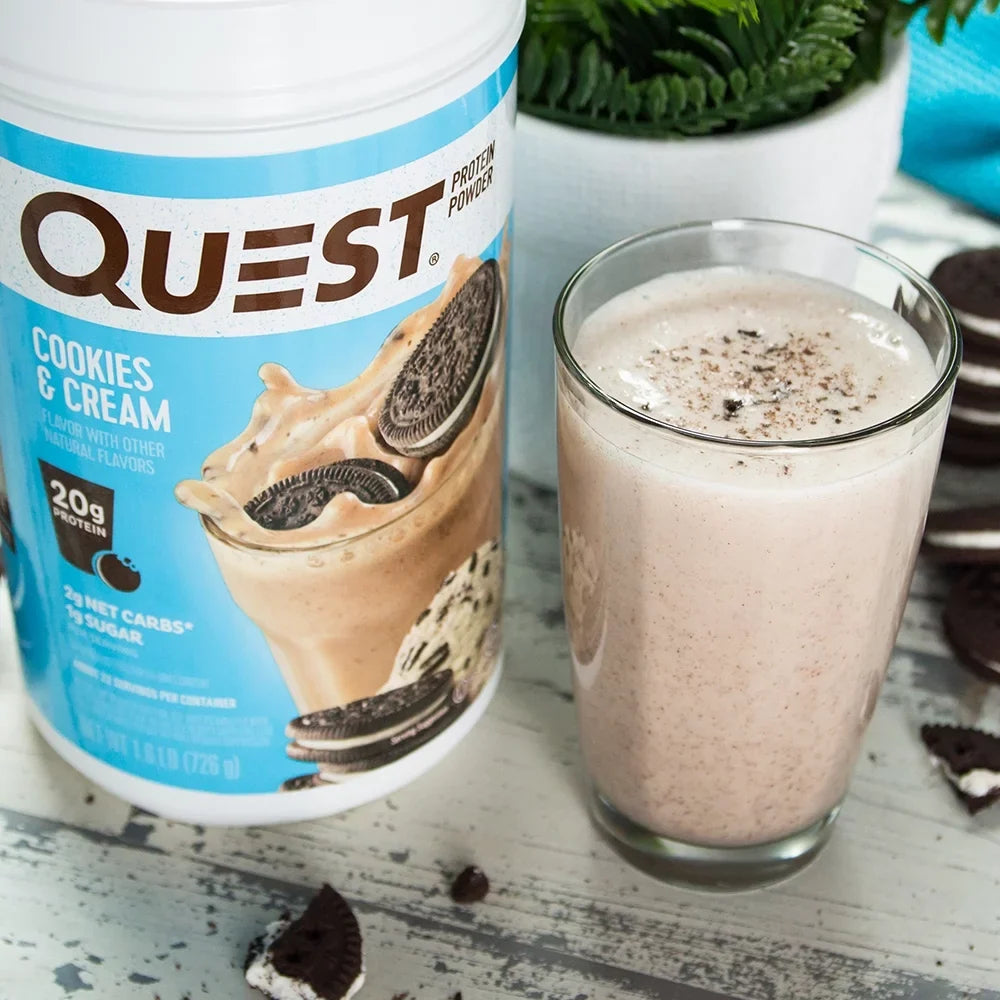 Quest Protein Powder, Cookies and Cream, 20g Protein, 1.6 lb., 25.6 oz