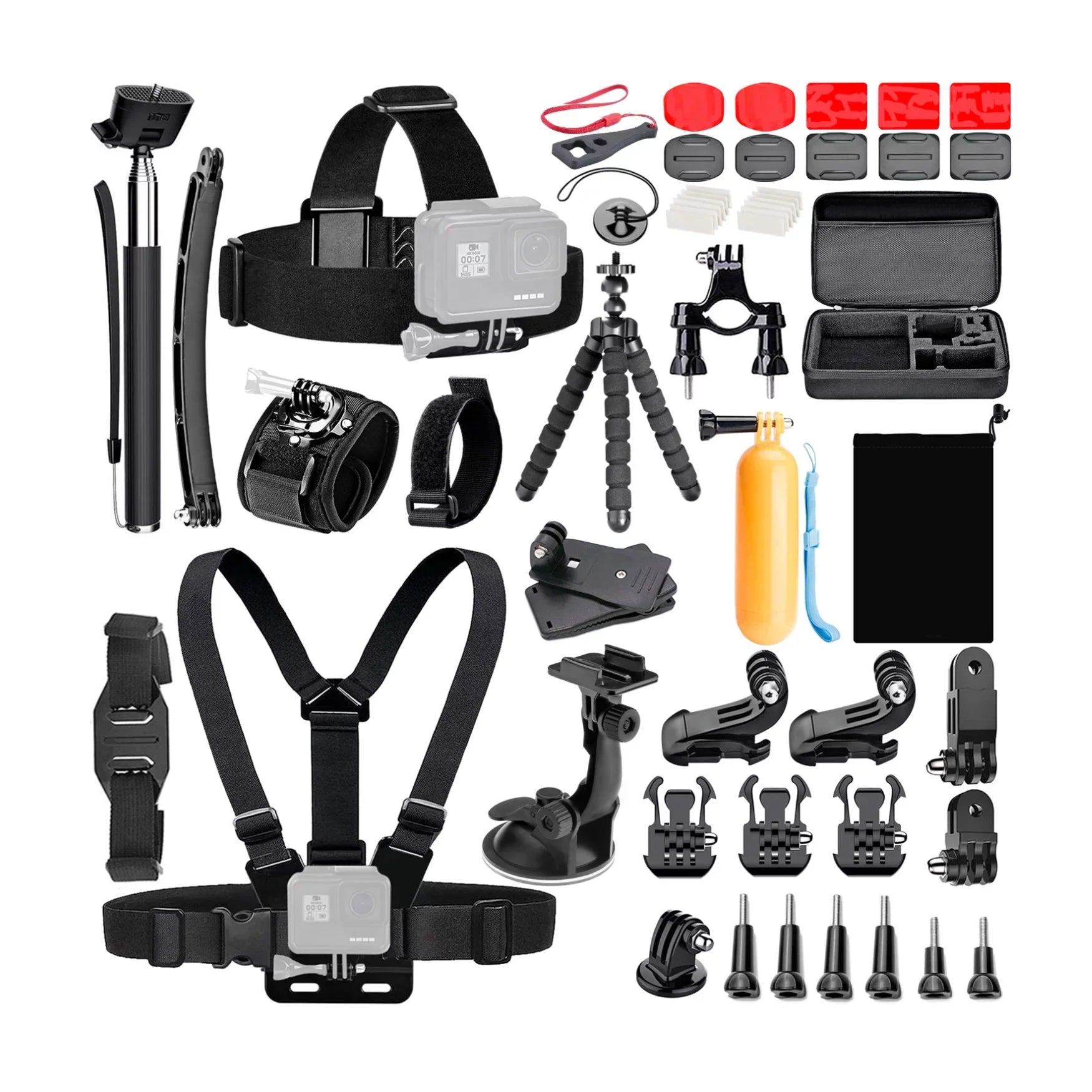 Vivitar  Action Cam with Waterproof Case and 50-In-1 Action Camera Kit