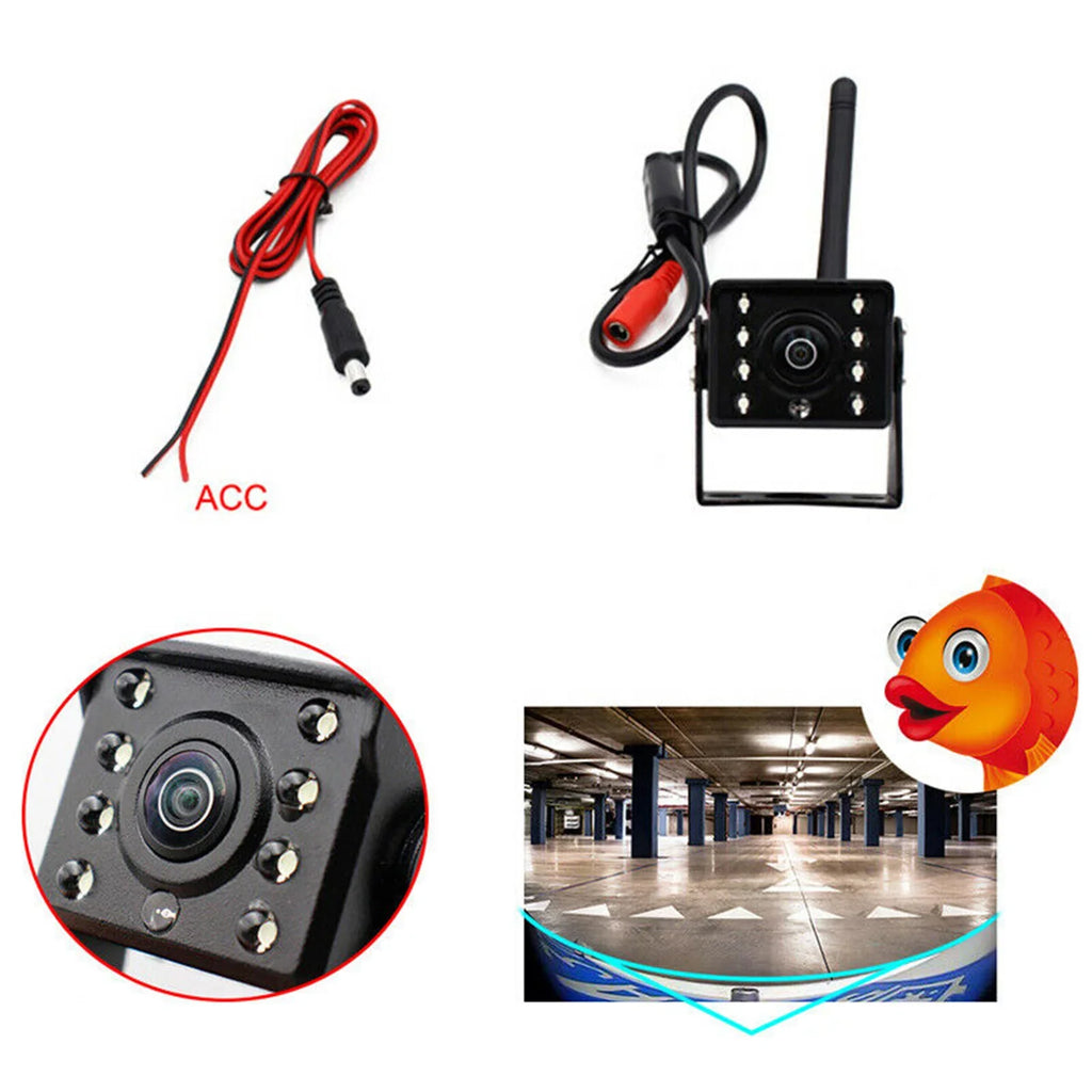 Aumotop WiFi Wireless Car Rear View Camera with Night Vision,  Reverse Backup Camera for Trucks and Buses