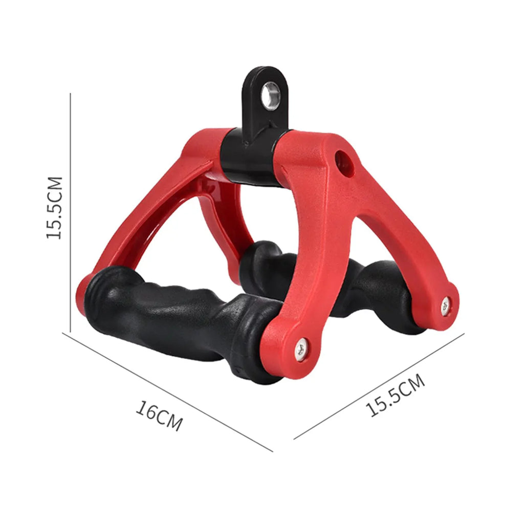 Two  Rowing Handle Cable Attachment Bearing 661 Bar Row Attachment Tricep Rope Pull Down Machine for Fitness, Home ,Gym ,Back Training Red