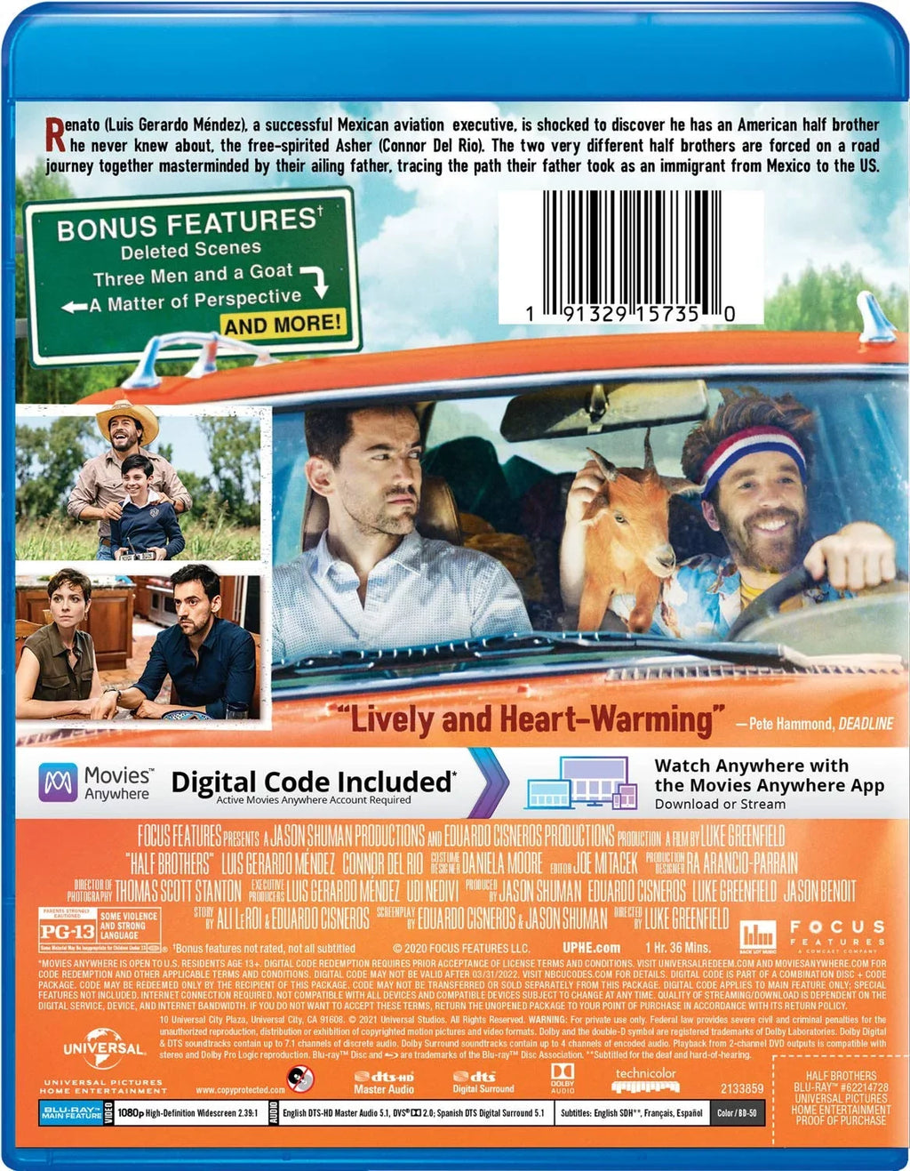 Half Brothers (Blu-ray + Digital Copy)