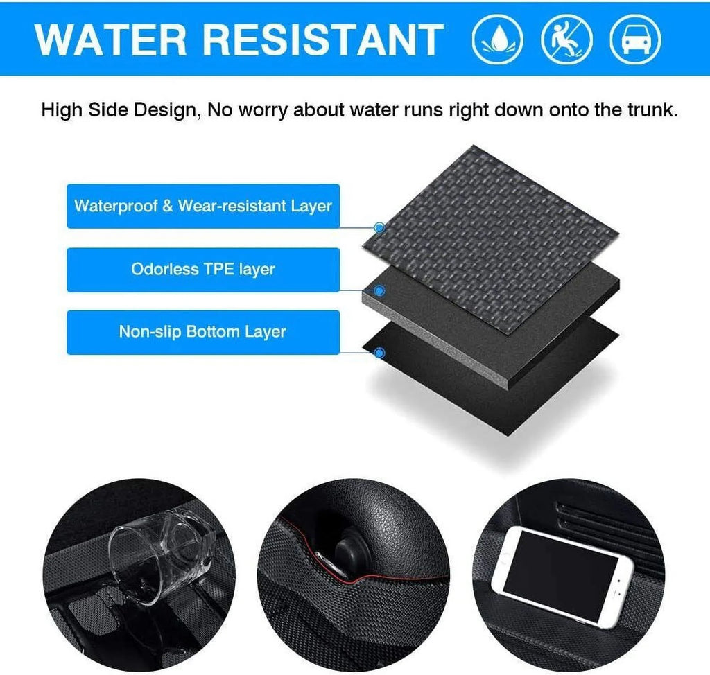 Custom Trunk Liner Cargo Mats for Ford Explorer 2011-2019 Waterproof Non 7-seats Models