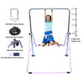 Junior Pro Gymnastics Bar: Pink Monkey Bar Climbing Tower for Kids' Horizontal Kip Bar Training