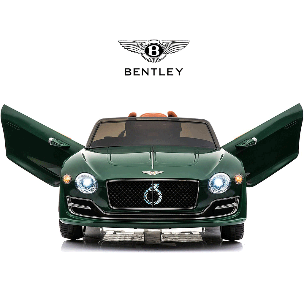 Official Licensed Bentley Ride on Car, 12V Electric Car for Boys Girls Age 3+, Ride on Car with Remote Control, Music, Green
