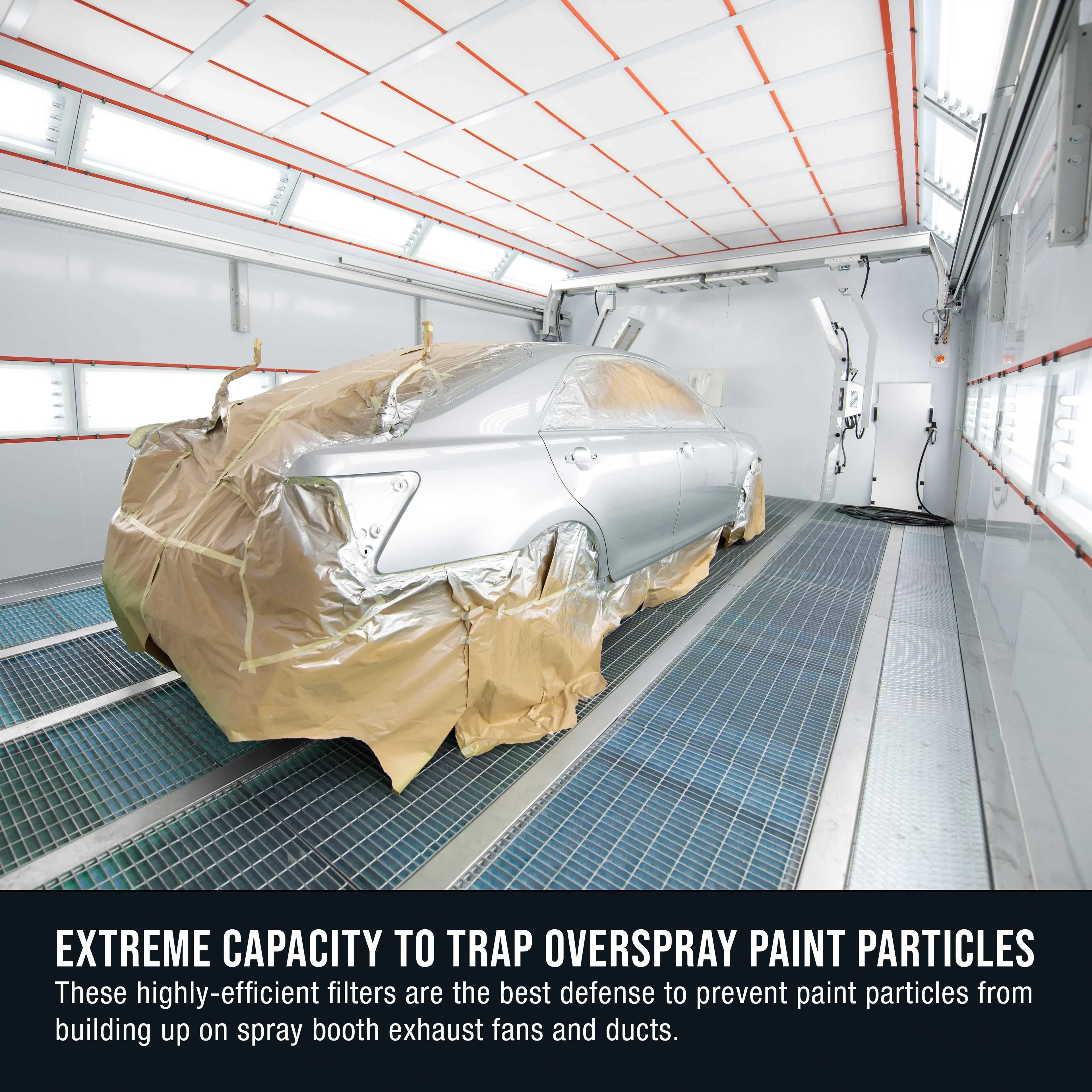 Master Elite Premium Paint Spray Booth Exhaust Filter Roll, 60" x 200' - 18 Gram Heavy-Duty Fiberglass Paint Arrestor - Captures Traps Overspray Paint Particles in Auto Autobody Refinish Booths