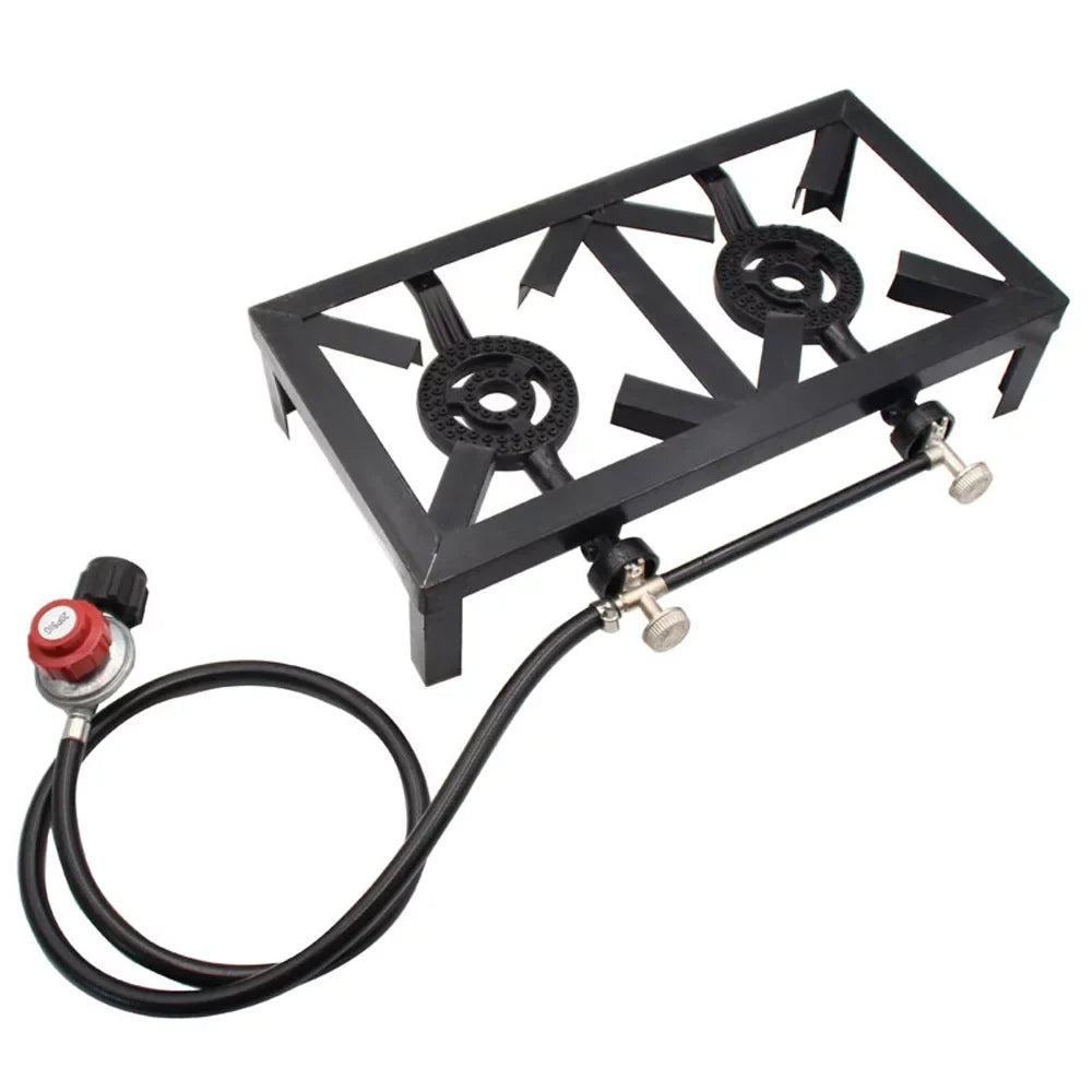 Tomshine Propane Gas Double Cast Iron Stove for Patio Camping  Cooking (Standard), Efficient Furnace for Cooking Enthusiasts