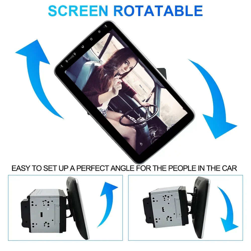 Paddsun  10 Inch On-Board Android 9.1  Wifi Dual Din Touch Screen Player Navigation