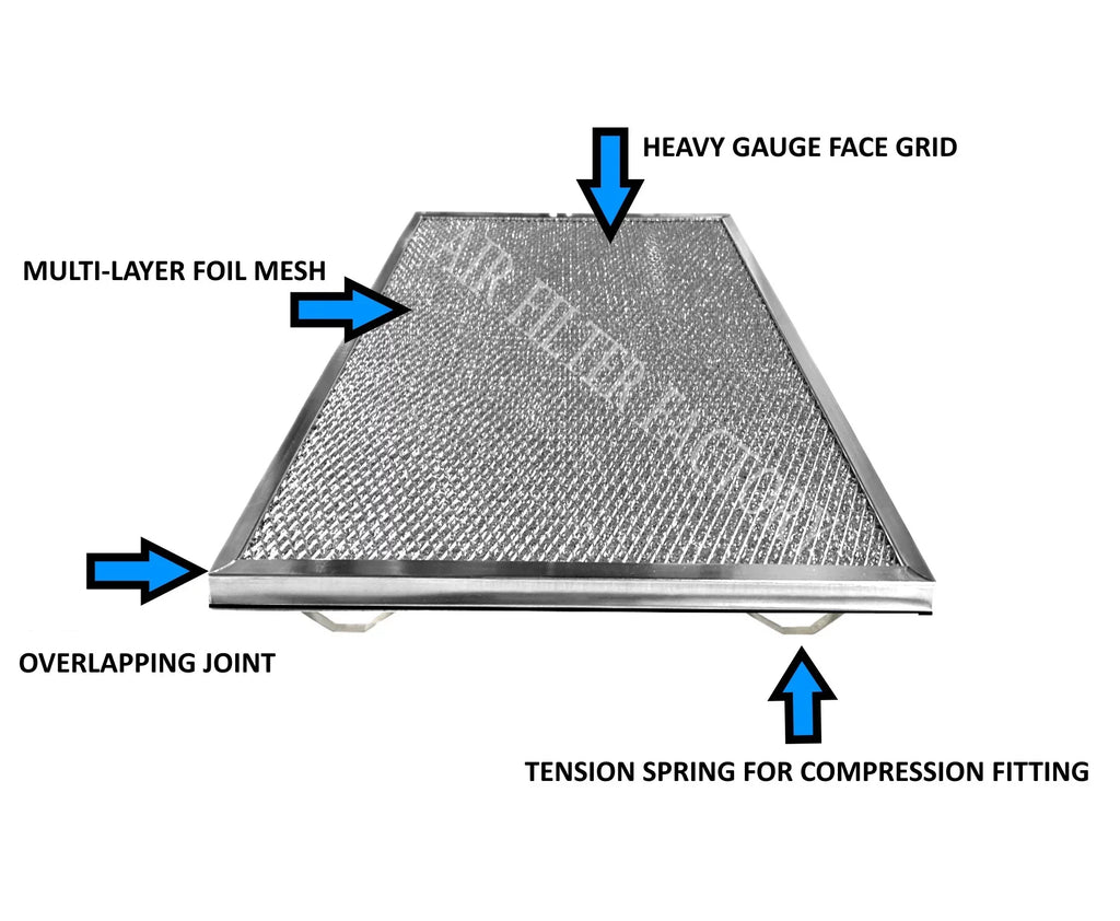 2-Pack Compatible with , , , , , 610054, 245011 Aluminum Filters by Air Filter Factory