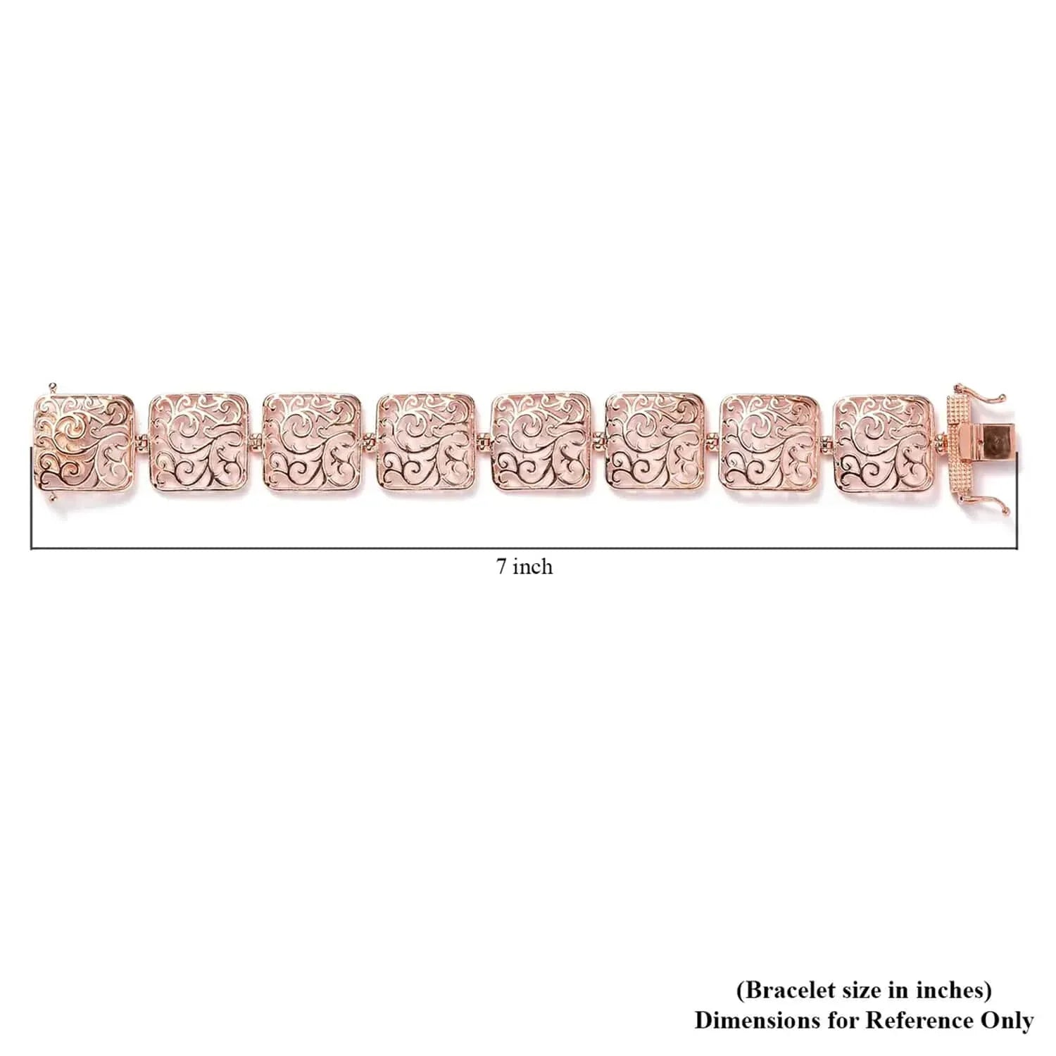 Shop  18K Rose Gold Plated Bracelet Jewelry Size 6.5" Birthday Mothers Day Gifts for Mom
