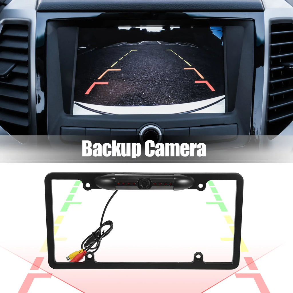Backup Camera for Trucks License Plate Backup Camera for Car Waterproof Infrared Wide View Angle Rear View Camera