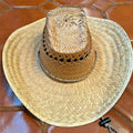Straw  Sombrero Summer  Cowboy Western    curved - New with box/tags