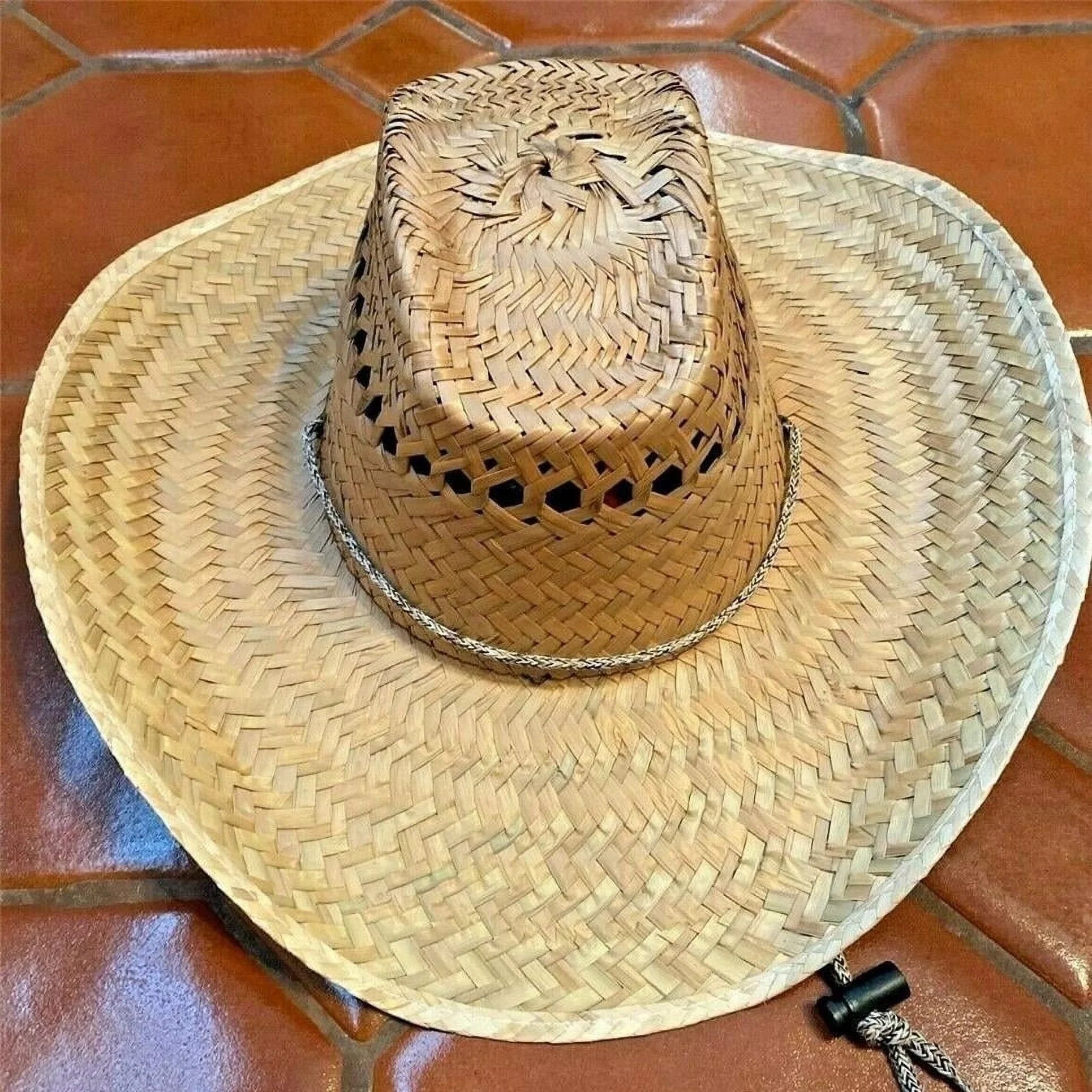 Straw  Sombrero Summer  Cowboy Western    curved - New with box/tags
