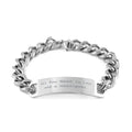 Cute Hemingway Cat, All You Need is Love and a Hemingway, Unique Idea Holiday Cuban Chain Bracelet for Cat Lovers