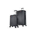 Intely 2-Piece Plastic Luggage Set Black (-)