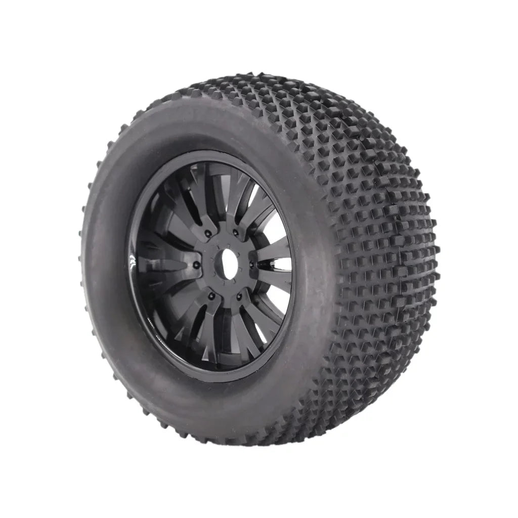 ZiSUGP 2pcs 140mm Truck Wheel Rim and Tire For 1/8 Traxxas    Crawler Car Car Tracks for Men Electric