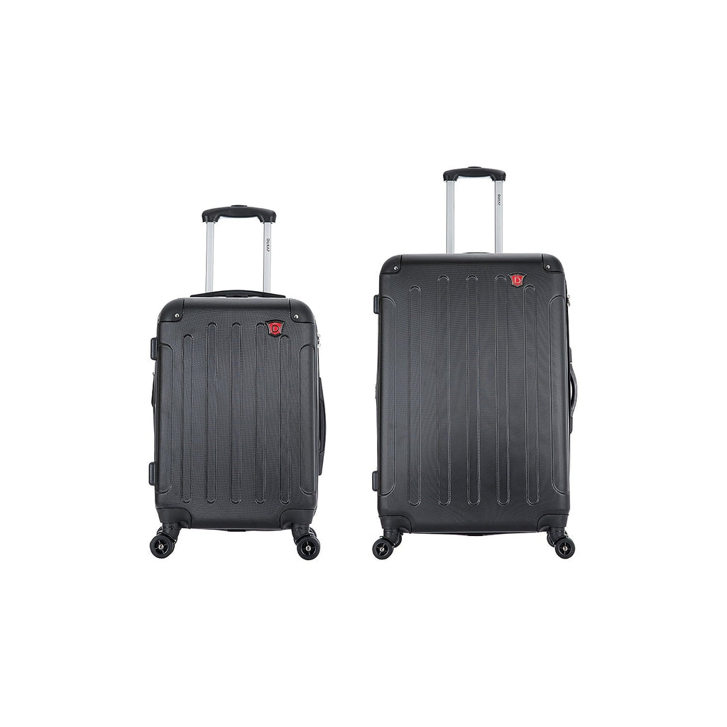 Intely 2-Piece Plastic Luggage Set Black (-)