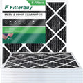 Filterbuy 10x10x1  8 Odor Eliminator Pleated   Furnace Air Filters with Activated Carbon (6-Pack)
