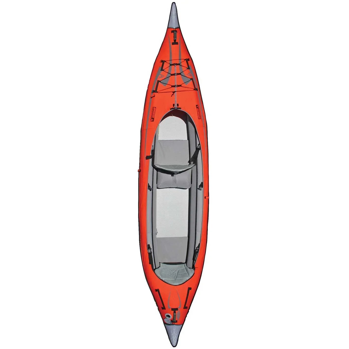 Advanced Elements AdvancedFrame® Elite - Recreational Inflatable Kayak with Pump - Convertible Solo or Tandem Kayak - 15 ft - Red