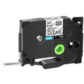 40PK Compatible for Brother -touch Black on Matte Clear 12mm 0.47" TZe- -  TZeM31 Laminated Label Tape