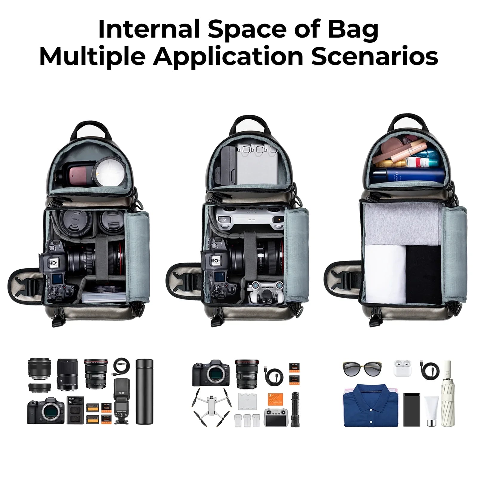 &  Single Shoulder Bag,Dslr/slr/mirrorless Camera Case Waterproof   Camera Dslr/slr/mirrorless With Removable Camera Case And Waterproof Dividers Waterproof With  Camera Features