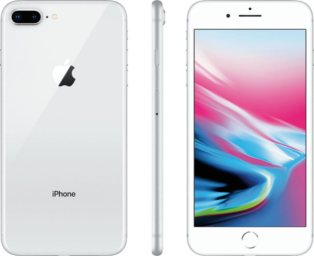 Pre-Owned iPhone 8 Plus 256GB Silver (Boost Mobile) (Refurbished: Good)