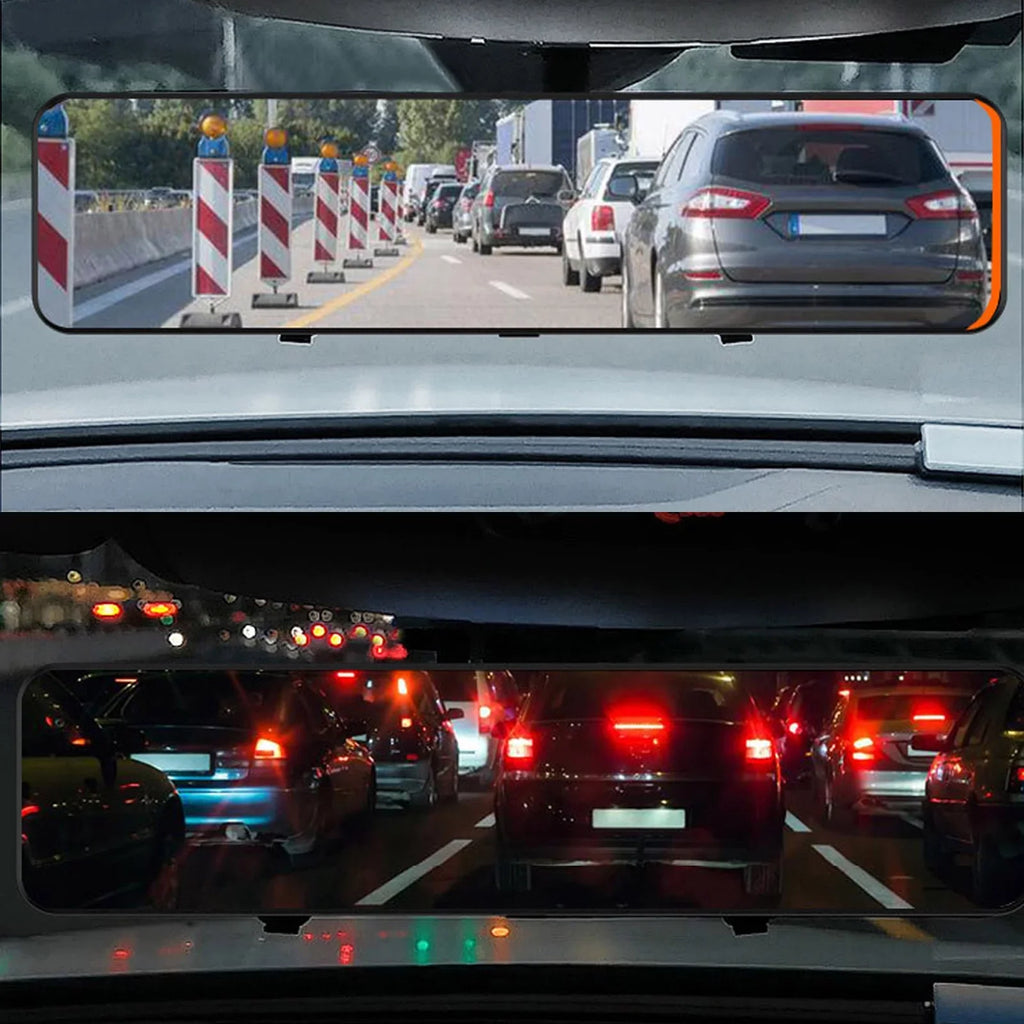 Car Rear View Mirror Camera Dual Dash Cam  Video Recorder Driving Recorder with Night Vision Panoramic Rearview Mirror with 4K 12" Full Touch Screen