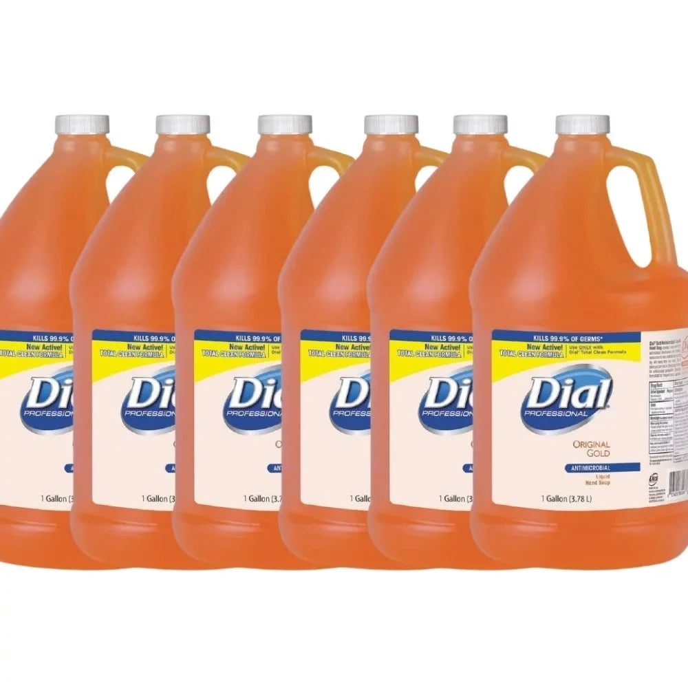 Professional Original Gold Antimicrobial Liquid Hand Soap, Kills 99.9% Bacteria, 128   Per Gallon (6 Gallons)