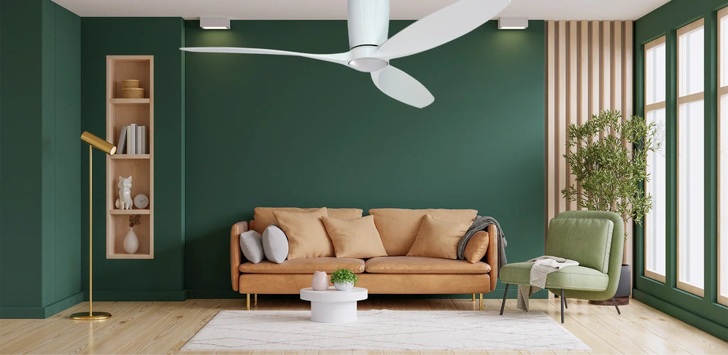 Flagler 52 in. WiFi Integrated  Indoor/Outdoor Matte Pure White Ceiling Fan with Light and Remote Control